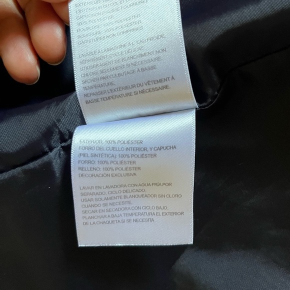 Laundry by Shelli Segal Pretoria Navy Quilted Jacket L Equestrian Winter Coat - Picture 10 of 12